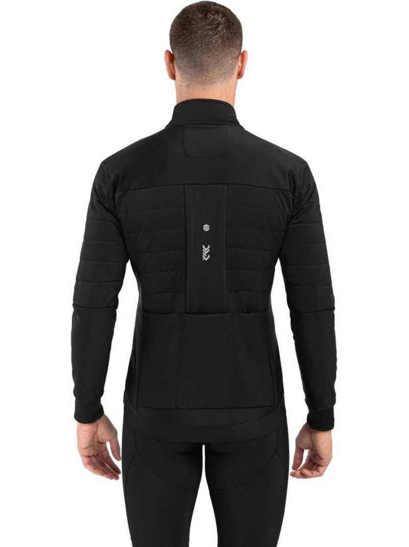 Giacca invernale softshell da ciclismo uomo ciclismo uomo dw territory Nero - Kiabi