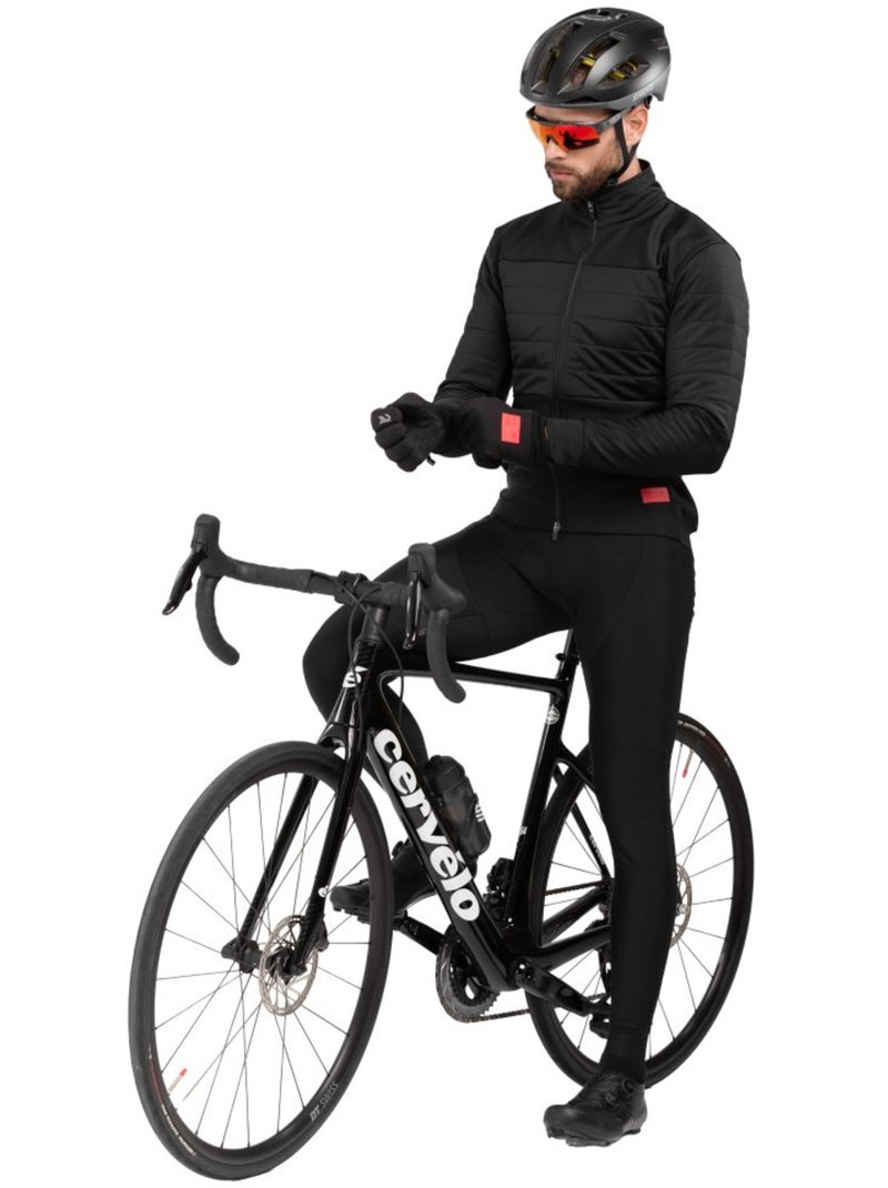 Giacca invernale softshell da ciclismo uomo ciclismo uomo dw territory Nero - Kiabi