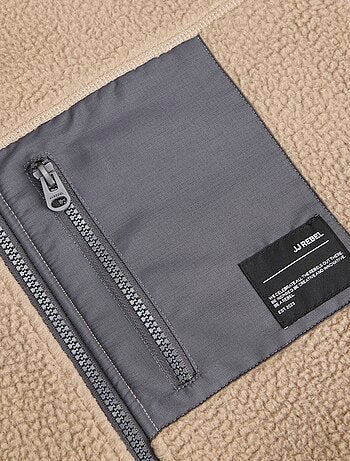 Giacca 'JJrebel' effetto montone con tasca a contrasto