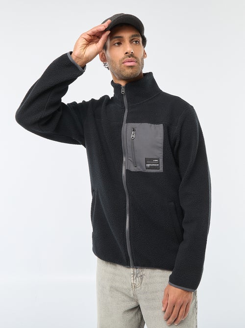 Giacca 'JJrebel' effetto montone con tasca a contrasto - Kiabi