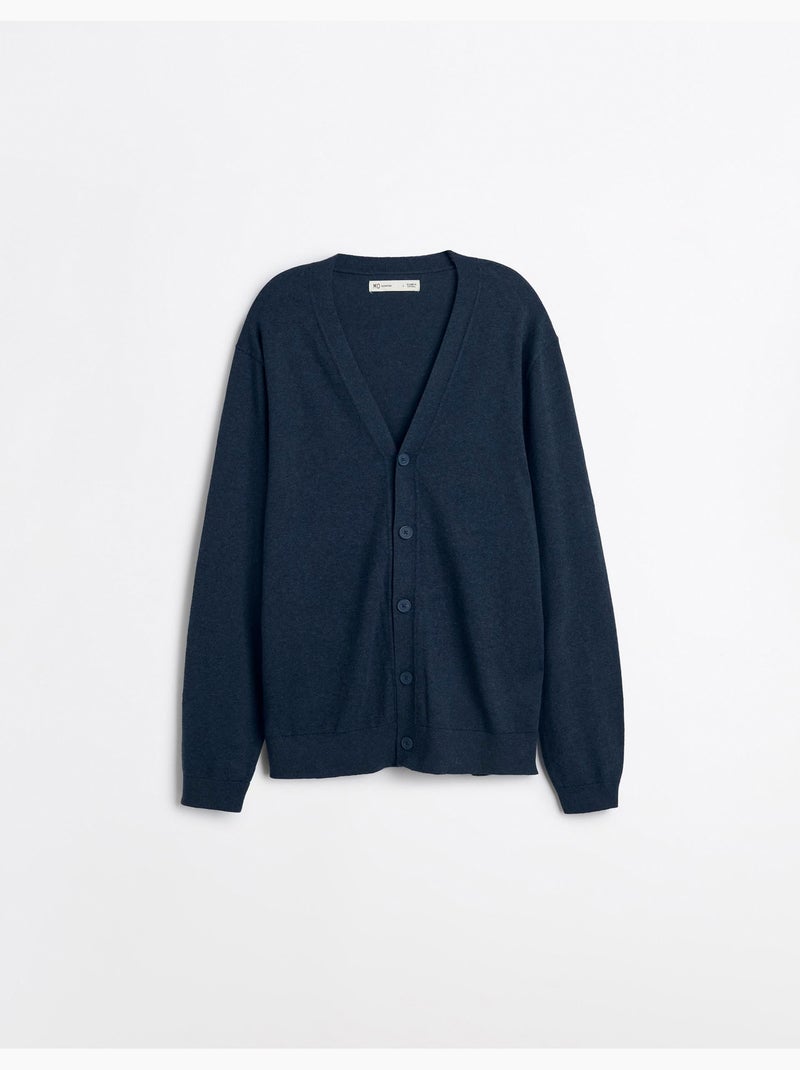 Giacca lavorata a maglia con cashmere, mo fashion Blu - Kiabi