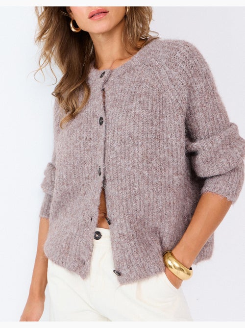 Giacca lavorata a maglia con lana, mo fashion - Kiabi