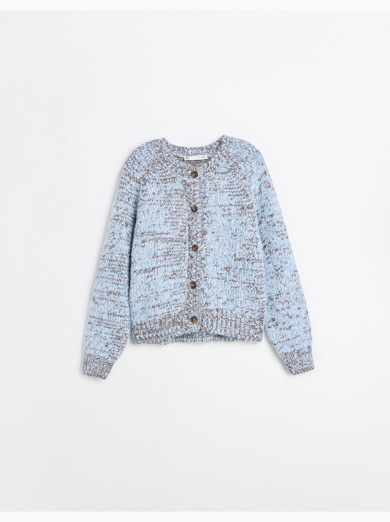 Giacca lavorata a maglia con lana, mo fashion Blu - Kiabi