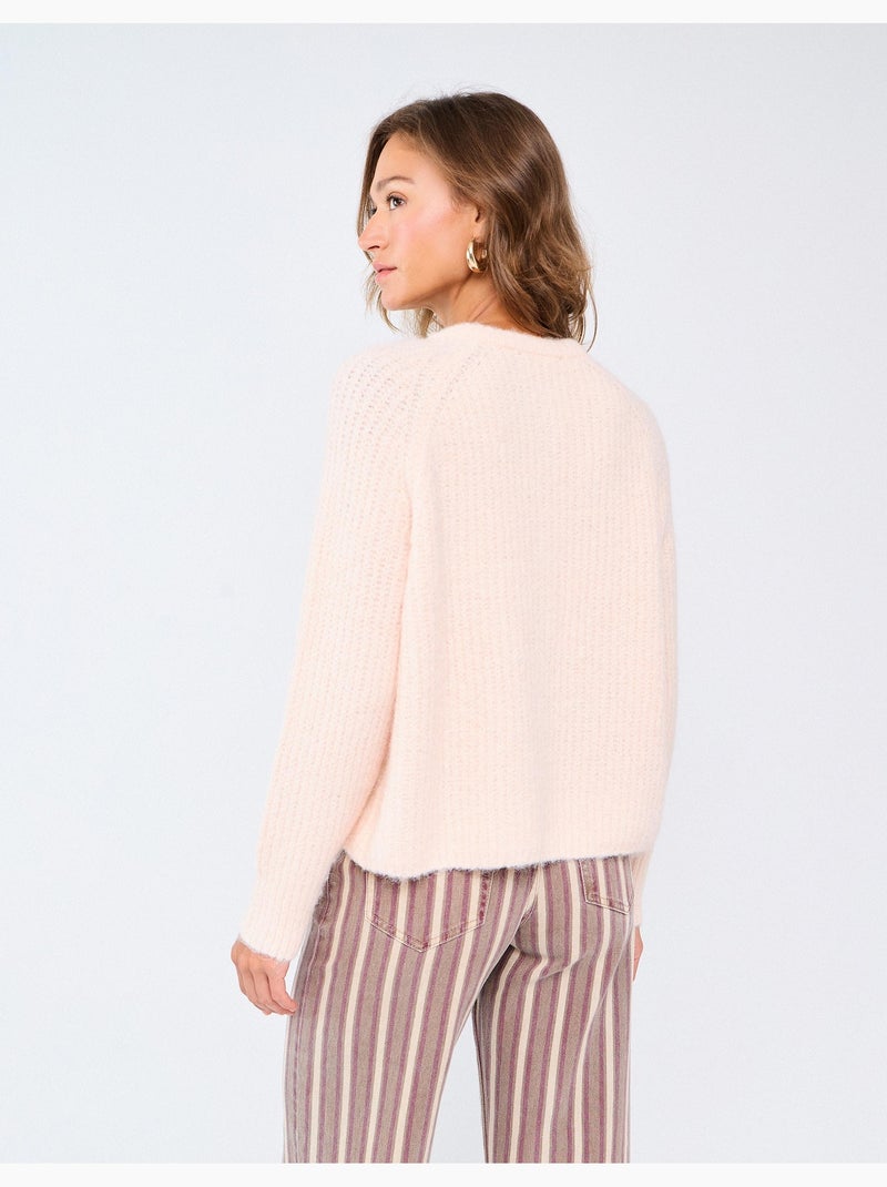 Giacca lavorata a maglia con lana, mo fashion Rosa - Kiabi