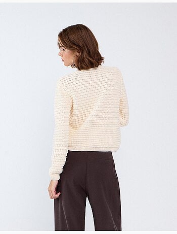 Giacca lavorata a maglia con texture, mo fashion