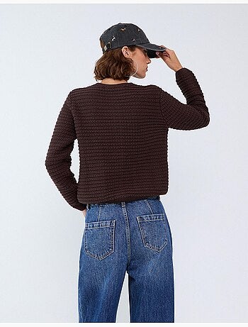 Giacca lavorata a maglia con texture, mo fashion