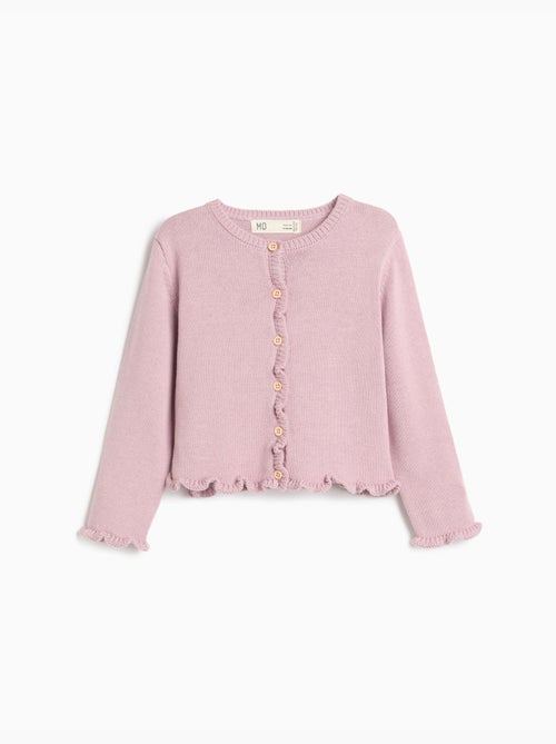 Giacca lavorata a maglia con volant, mo fashion - Kiabi Giacca lavorata a maglia con volant, mo fashion - Kiabi