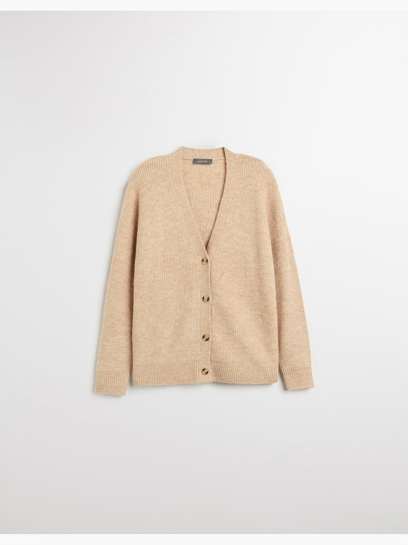Giacca lavorata a maglia, MO Fashion Beige - Kiabi