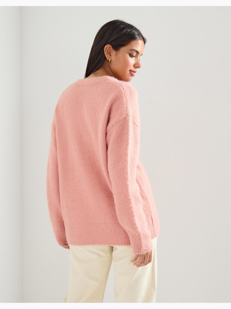Giacca lavorata a maglia, MO Fashion Rosa - Kiabi