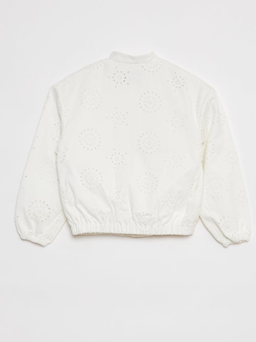 Giacca leggera con ricami in sangallo - Kiabi