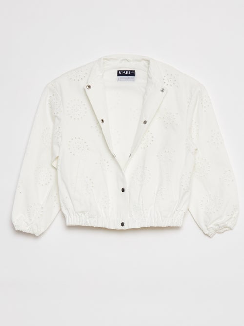 Giacca leggera con ricami in sangallo - Kiabi