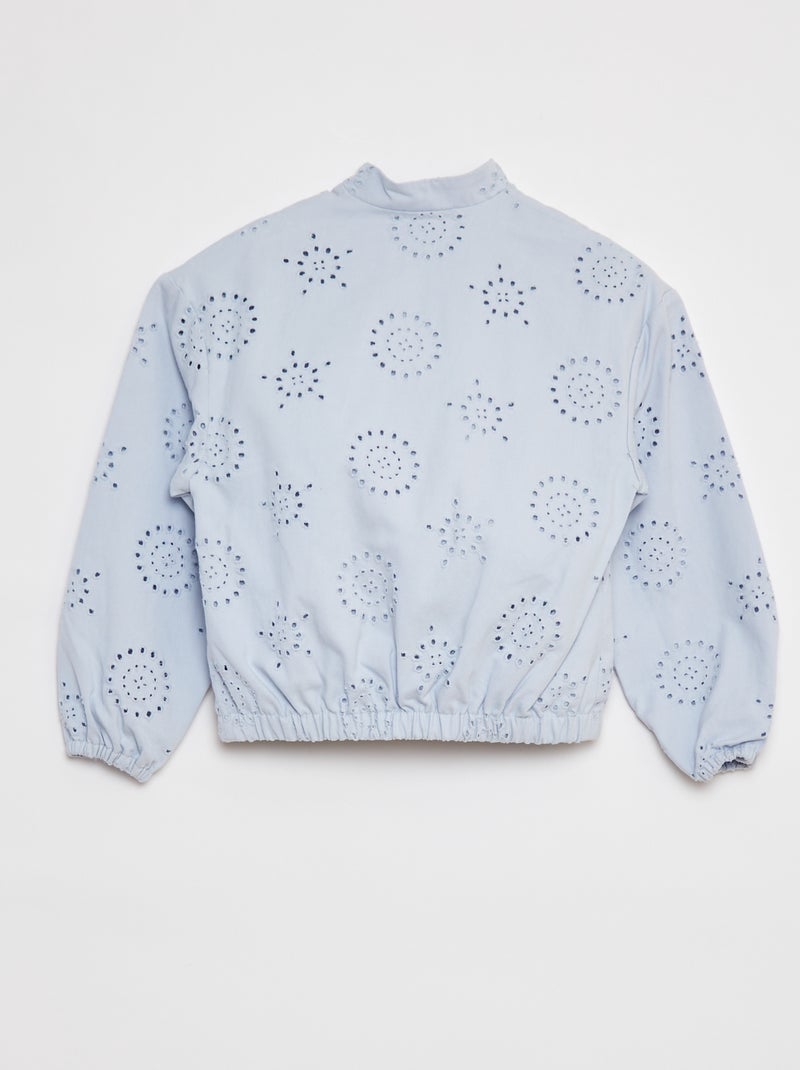 Giacca leggera con ricami in sangallo BLU - Kiabi