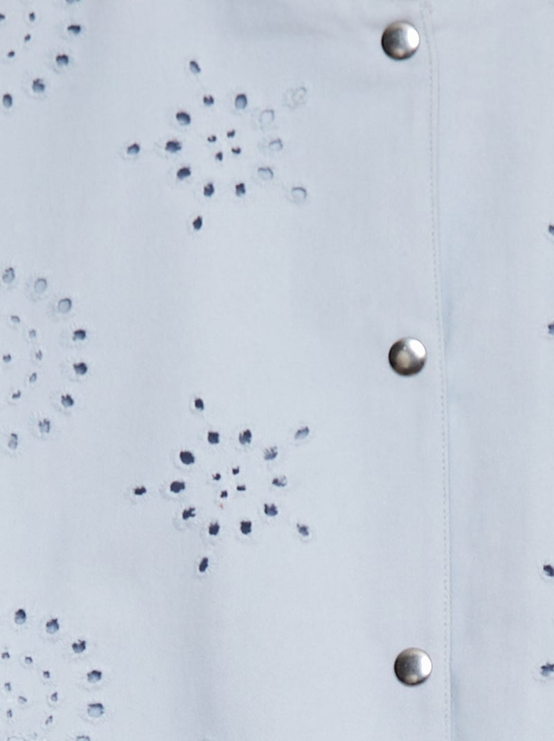 Giacca leggera con ricami in sangallo BLU - Kiabi