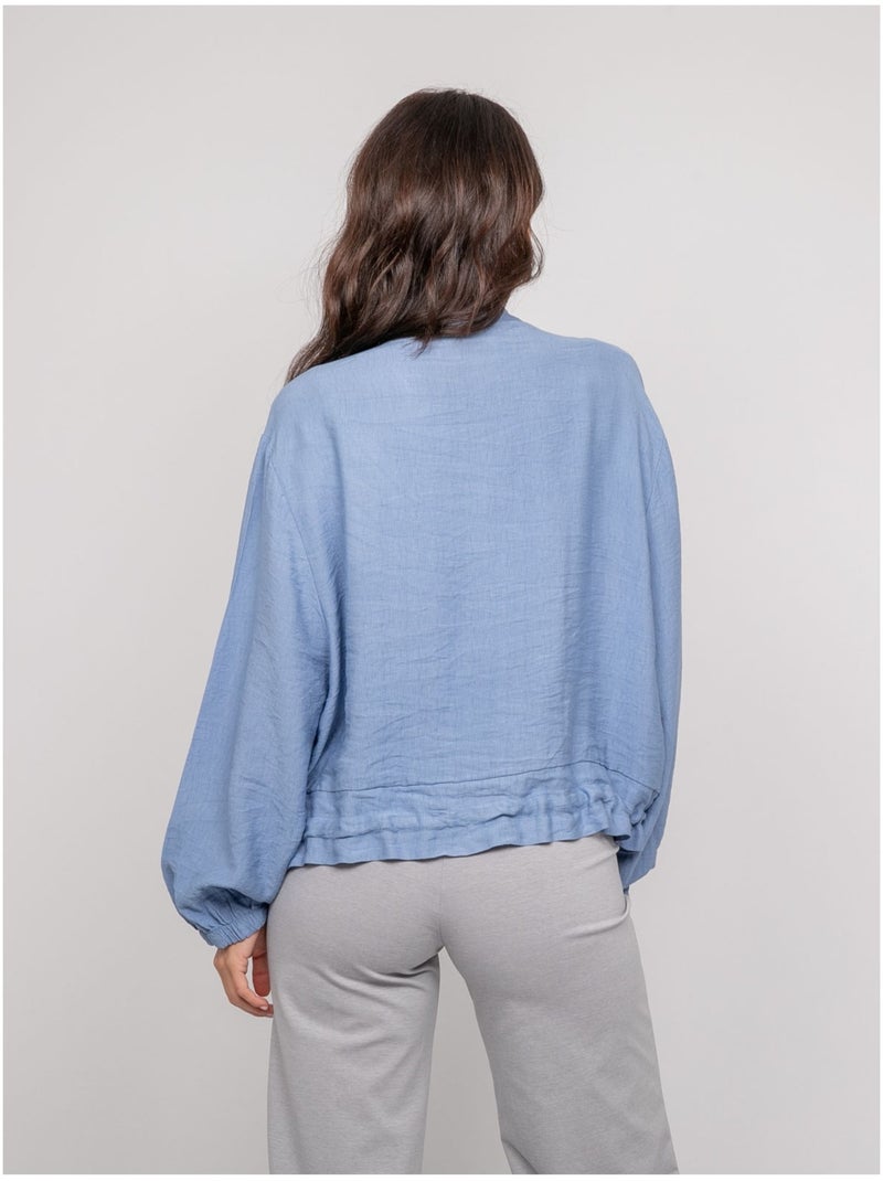 Giacca leggera con zip ULEO Blu - Kiabi