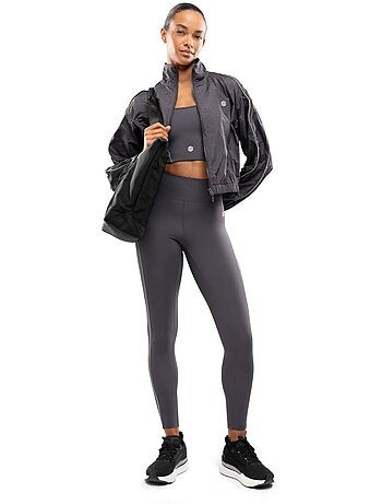 Giacca leggera da corsa da donna fitness donna ueno dark gray