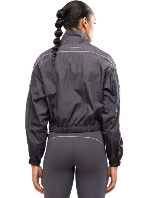 Giacca leggera da corsa da donna fitness donna ueno dark gray - Kiabi Giacca leggera da corsa da donna fitness donna ueno dark gray - Kiabi