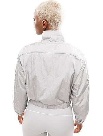 Giacca leggera da corsa da donna fitness donna ueno light gray