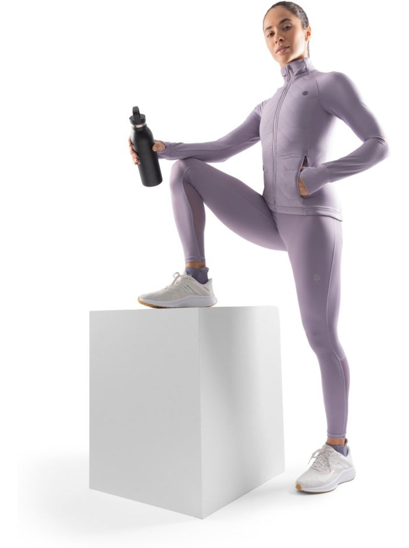 Giacca leggera isolante da allenamento da donna fitness donna empower Viola - Kiabi