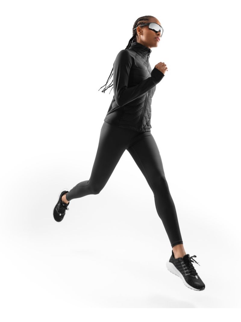 Giacca leggera isolante da allenamento da donna fitness donna resolve Nero - Kiabi