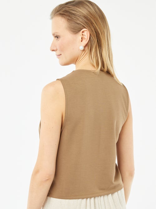 Giacca leggera senza maniche con apertura con bottoni - Kiabi