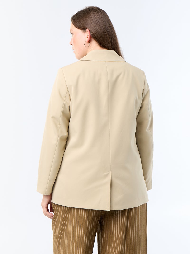 Giacca lunga da completo Beige - Kiabi