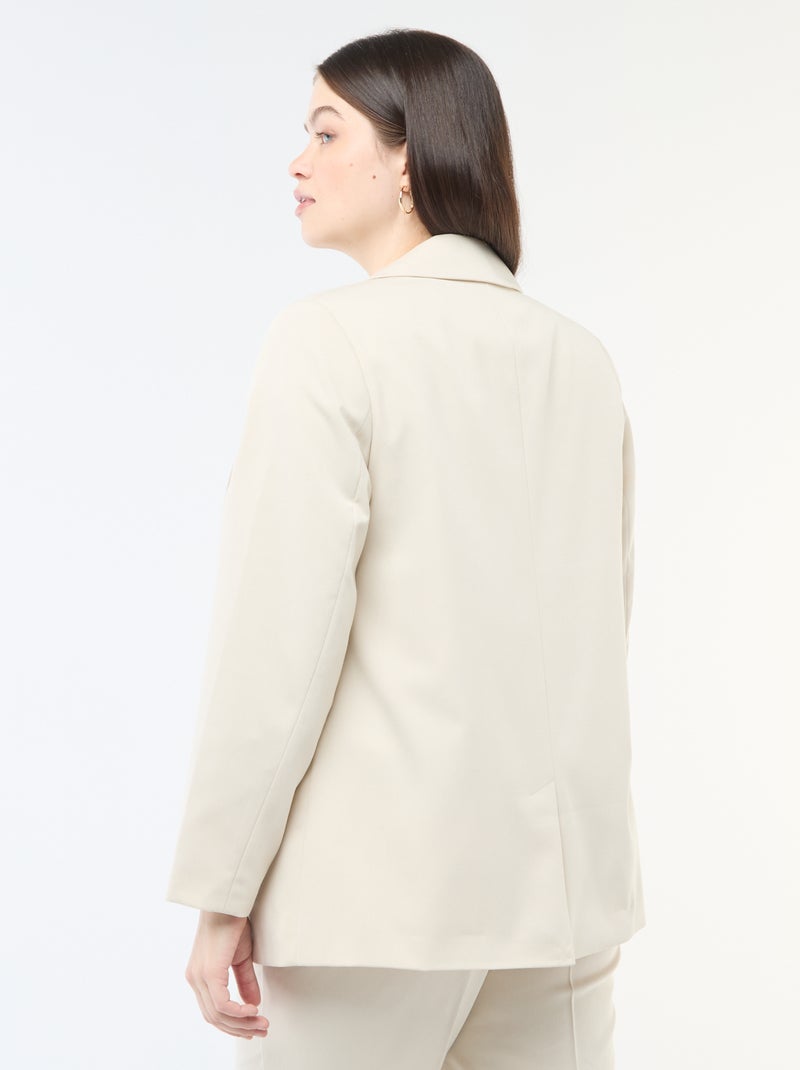 Giacca lunga da completo Beige - Kiabi