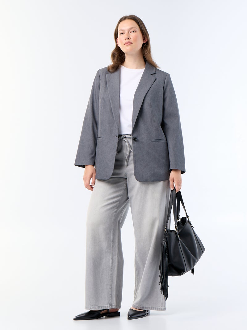 Giacca lunga da completo Grigio - Kiabi
