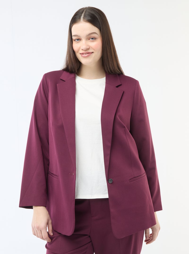 Manteau Long En Coton Rouge - Taille XL, Neuf Sans étiquette, Style Trench Coloré