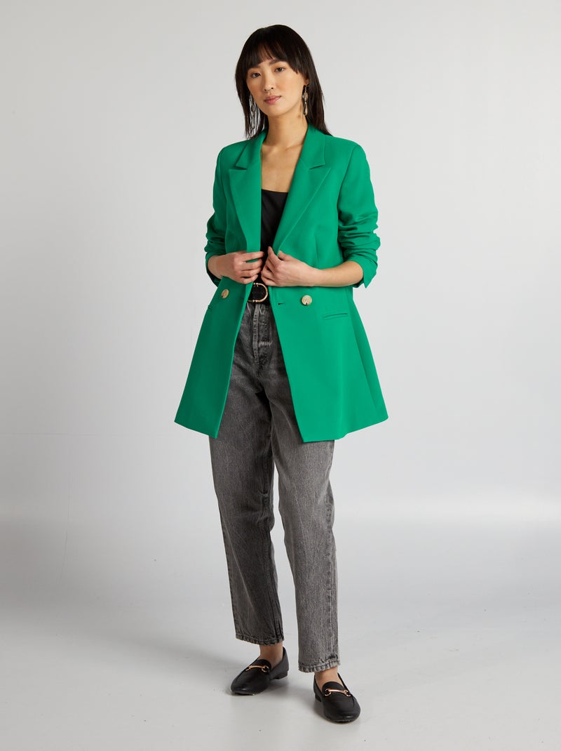 Giacca lunga da tailleur VERDE - Kiabi