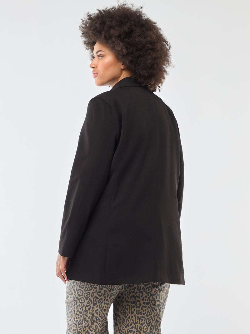 Giacca lunga dal taglio oversize Nero - Kiabi