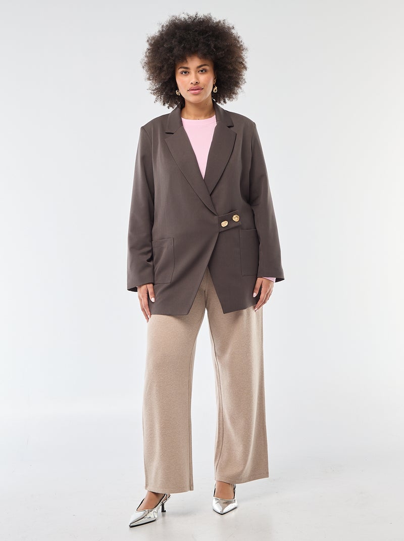 Giacca lunga dal taglio oversize Verde - Kiabi