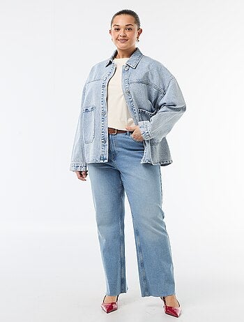 Giacca lunga in jeans