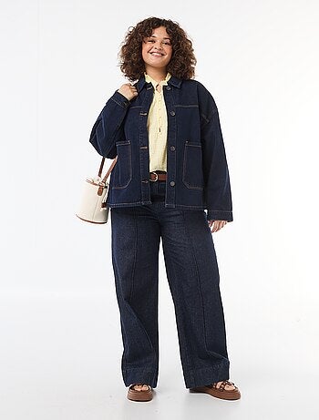 Giacca lunga in jeans