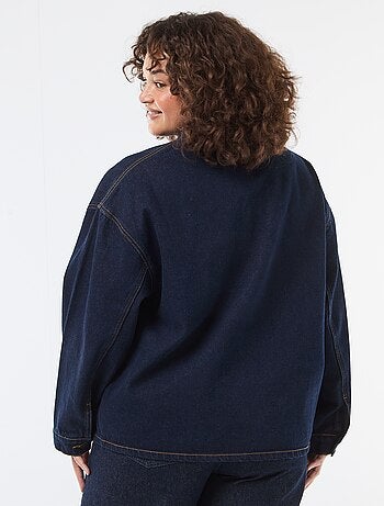 Giacca lunga in jeans