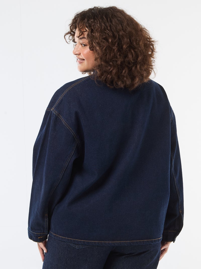 Giacca lunga in jeans Blu - Kiabi