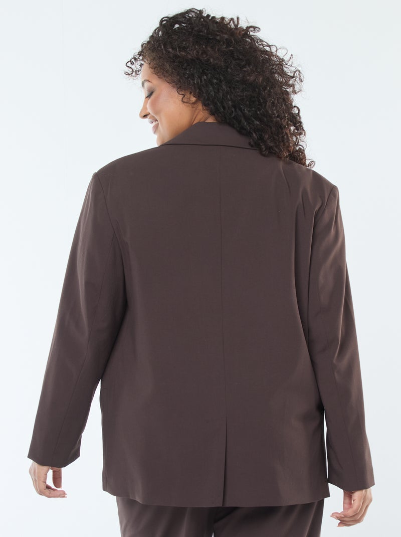 Giacca lunga oversize Marrone - Kiabi