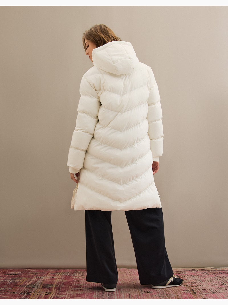 Giacca lunga trapuntata, MO Fashion Beige - Kiabi