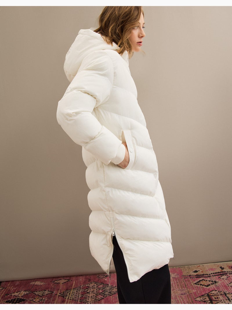 Giacca lunga trapuntata, MO Fashion Beige - Kiabi