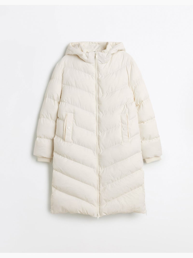 Giacca lunga trapuntata, MO Fashion Beige - Kiabi