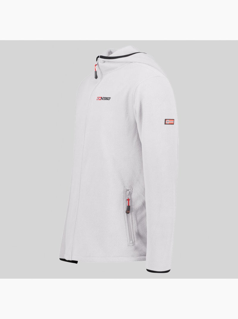 Giacca micro-pile con cappuccio unicia – geographical norway Bianco - Kiabi
