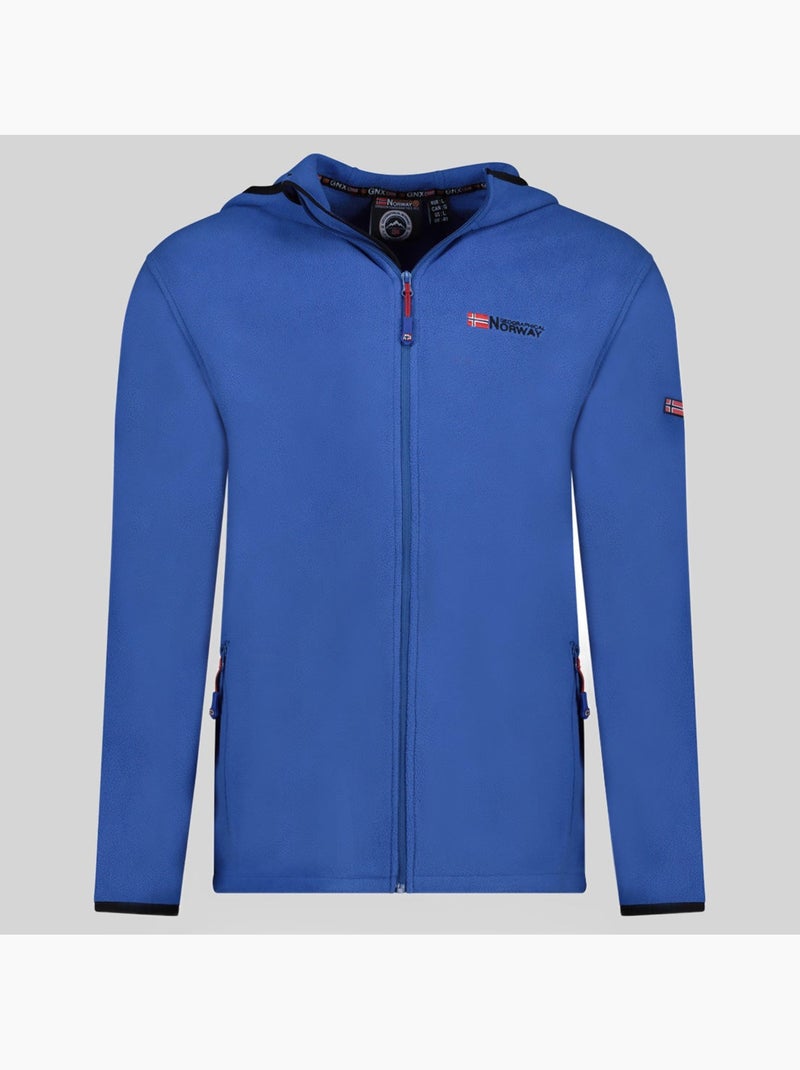 Giacca micro-pile con cappuccio unicia – geographical norway Blu reale - Kiabi