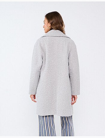 Giacca midi effetto bouclé, mo fashion