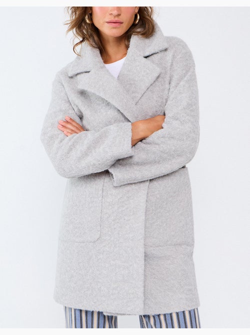 Giacca midi effetto bouclé, mo fashion - Kiabi Giacca midi effetto bouclé, mo fashion - Kiabi