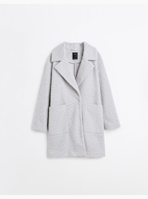 Giacca midi effetto bouclé, mo fashion - Kiabi Giacca midi effetto bouclé, mo fashion - Kiabi
