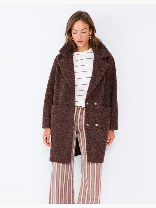 Giacca midi effetto bouclé, mo fashion - Kiabi Giacca midi effetto bouclé, mo fashion - Kiabi