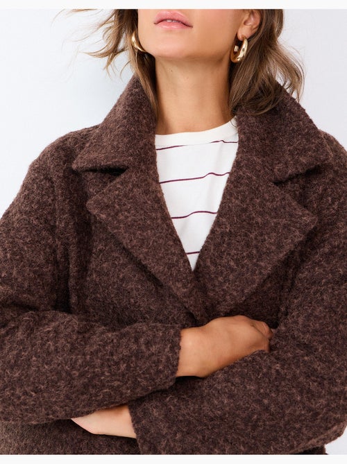 Giacca midi effetto bouclé, mo fashion - Kiabi Giacca midi effetto bouclé, mo fashion - Kiabi