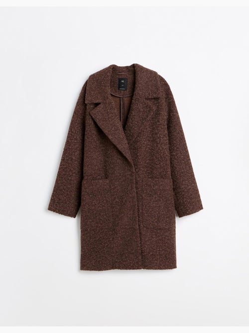 Giacca midi effetto bouclé, mo fashion - Kiabi Giacca midi effetto bouclé, mo fashion - Kiabi