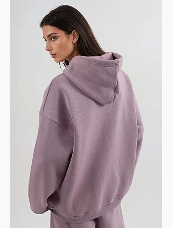 Giacca oversize con cappuccio e zip busem