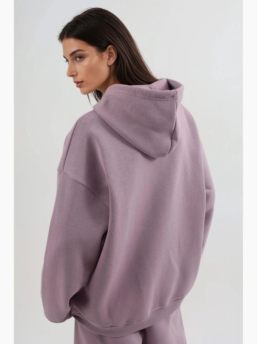 Giacca oversize con cappuccio e zip busem - Kiabi Giacca oversize con cappuccio e zip busem - Kiabi