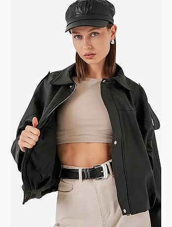 Giacca oversize con zip bdart